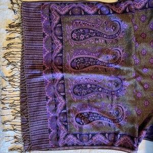 Purple Paisley Scarf